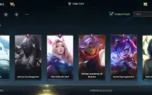 Wild Rift 140 Skins; 27 Lendárias;Dados De Criação;71 Épicas