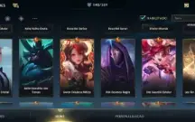 Wild Rift 140 Skins; 27 Lendárias;Dados De Criação;71 Épicas