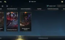 Wild Rift 140 Skins; 27 Lendárias;Dados De Criação;71 Épicas