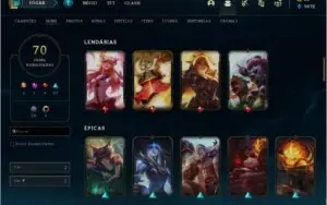 CONTA LOL • OURO I • NIVEL 162 • 70 SKINS • 111 CHAMPIONS •