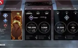 conta apex legends com muitas lendarias