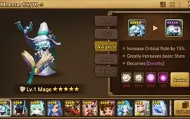Reroll Summoners War lvl10 Mage Light - Dorothy