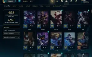 Conta Unranked com TODOS os champs e 594 Skins + 7 Miticas