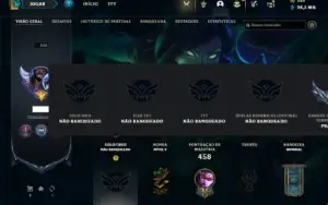 Conta Unranked com TODOS os champs e 594 Skins + 7 Miticas