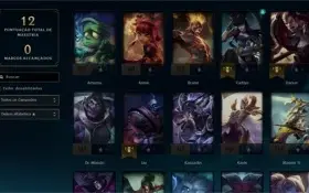 Conta ouro 4 (85 % win rate), 23 champs 1 skim lendaria