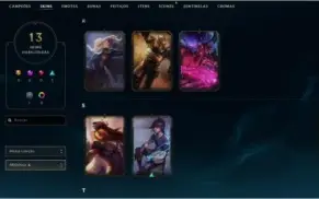 Conta Ouro 3 13 skin - 56 Champ