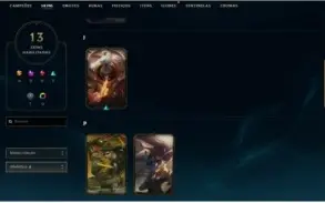 Conta Ouro 3 13 skin - 56 Champ