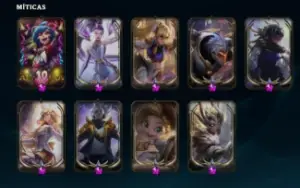 Conta Lol, 290 skins, Todas Ultimate, 7 Skins prestigio
