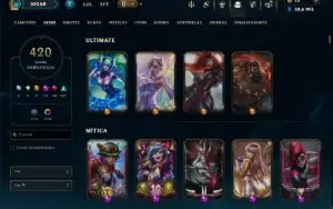 Diamante 4 com TODOS os Champs e 420 Skins +7 Prestigios