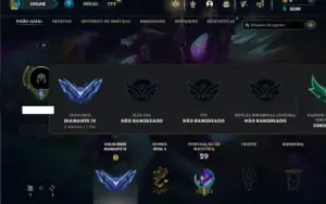 Diamante 4 com 35 Champs e 3 Skins + 2 Fragmentos