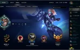 Conta LoL Ouro 1 Vários Champs e Skins 15 Rune Page
