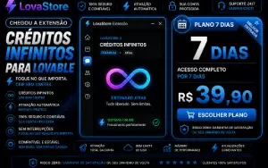 Extensão Lovable Créditos Infinitos | LovaStore - 7 dias