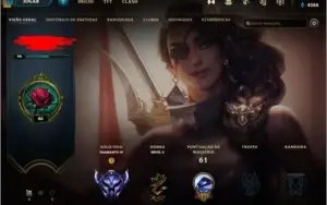 CONTA LEAGUE OF LEGENDS DIAMANTE 4