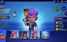 Conta Brawl stars Shelly hyper carga e leon 