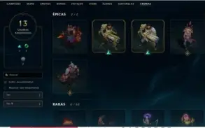 Conta LOL / Todos campeões / +100 skins