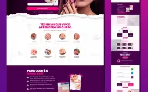 Kit Página de Vendas + Captura – Nail Pro