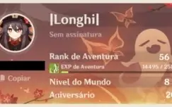 Vendo conta Genshin