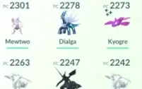 Pokémons Lendários, Ultracriaturas e comuns -Pokemon GO