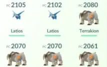 Pokémons Lendários, Ultracriaturas e comuns -Pokemon GO