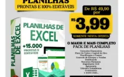 Super Pack +15.000 Planilhas Prontas Editáveis