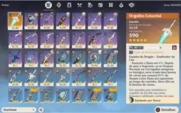 CONTA GENSHIN ar52 + (85) desejos!