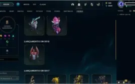CONTA OURO 4 COM 146 CHAMPS E 94 SKINS.