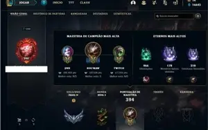 Conta prata 4 com 114 Champs e 133 Skins ( MAIN ADC )
