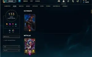 Conta prata 4 com 114 Champs e 133 Skins ( MAIN ADC )