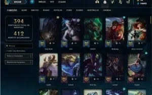 Conta prata 4 com 114 Champs e 133 Skins ( MAIN ADC )