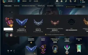 Conta Diamante 4 com 103 Champs e 230 Skins + 77 Cromas