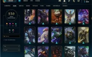 Conta Diamante 4 com 103 Champs e 230 Skins + 77 Cromas
