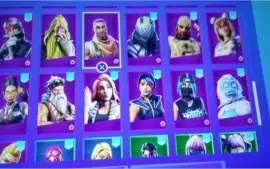 Conta Fortnite desde a season 5 com viuva negra