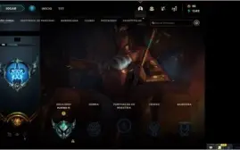 CONTA LEAGUE OF LEGENDS 223 SKINS PLATINA