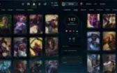Lvl 445  - 147 Skins 56k essência - 1195 RP