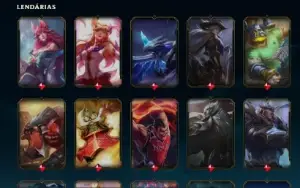 Conta season 3, todos os champs + RP + 390 skin