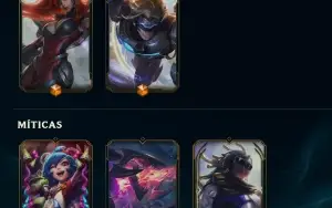 Conta season 3, todos os champs + RP + 390 skin
