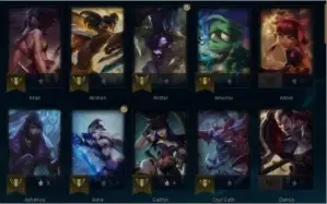 CONTA DO LOL COM 14 SKINS E 61 CAMPEÕES