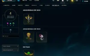 Conta PLATINA 4 | 61% Win - Lol (League Of Legends) Elomoon