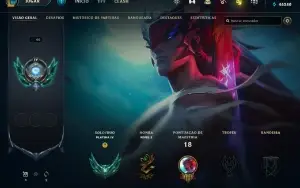 Conta PLATINA 4 | 61% Win - Lol (League Of Legends) Elomoon
