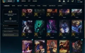 Conta unranked ( LEVEL 28 com 30 champs e 10 skins