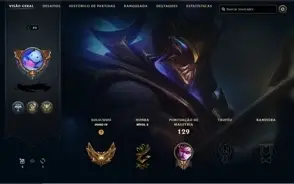 Conta LOL Pra Smurf ADC/JUNGLER
