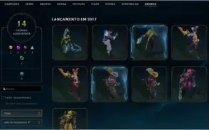 Conta de LOL lvl 156, 144 champ, 112 skins (4 ultimate)
