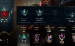 Conta de LOL lvl 156, 144 champ, 112 skins (4 ultimate)