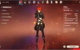 Genshin AR47 Diluc + ZhongLi + Mona + Keqing [NA] male