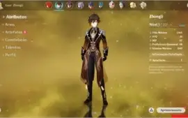 Genshin AR47 Diluc + ZhongLi + Mona + Keqing [NA] male