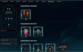 Conta league of legends lvl 354 137 champs 59 skins
