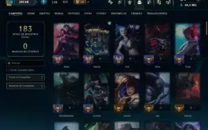 Ferro 1 com 90 Champs e 17 Skins ( Mais de 80 Jogos )