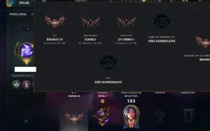 Ferro 1 com 90 Champs e 17 Skins ( Mais de 80 Jogos )