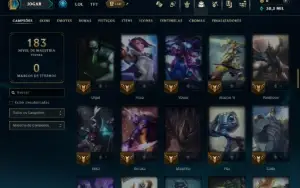 Ferro 1 com 90 Champs e 17 Skins ( Mais de 80 Jogos )