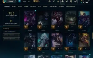 Ferro 1 com 90 Champs e 17 Skins ( Mais de 80 Jogos )